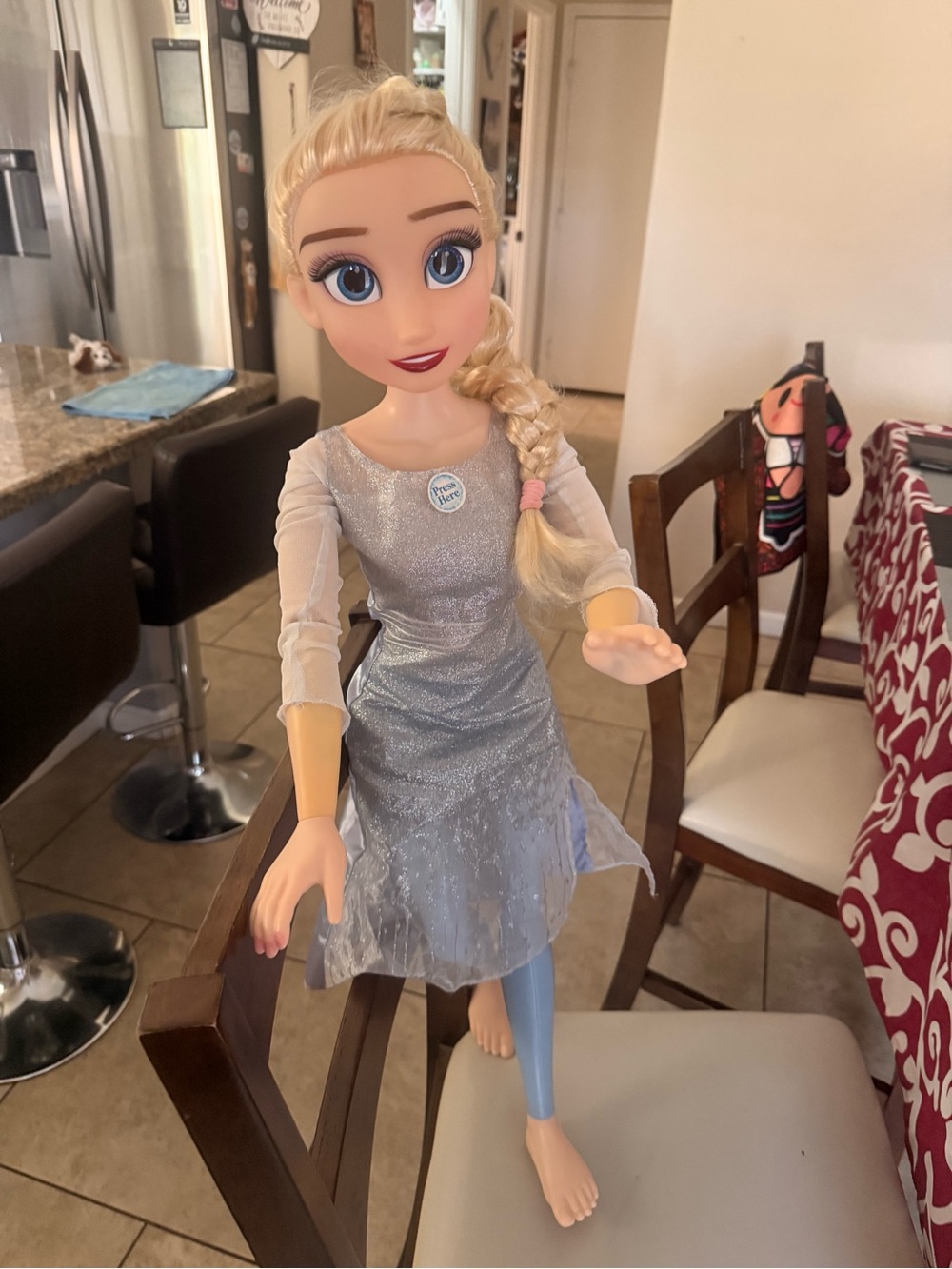 Disney Elsa Doll in Shimmery Light Blue and Blonde